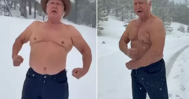 Şener Üşümezsoy karlı dağda çıplak poz verdi: Şov yapmıyorum, üşümüyorum