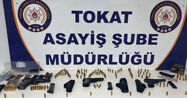 Tokat ta polis delil aradı, cephanelik buldu Tokat Haberleri