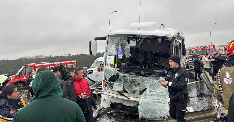 Kuzey Marmara Otoyolu nda zincirleme kaza: Yaralılar var