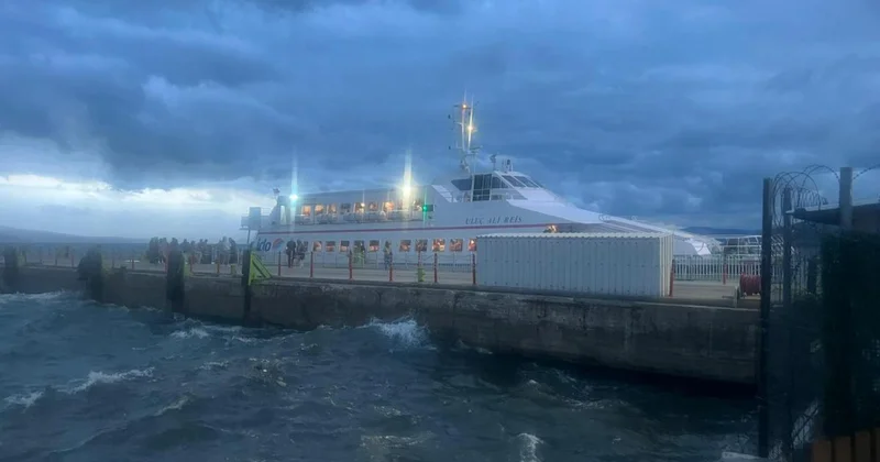 Deniz ulaşımında çok sayıda sefer iptal oldu