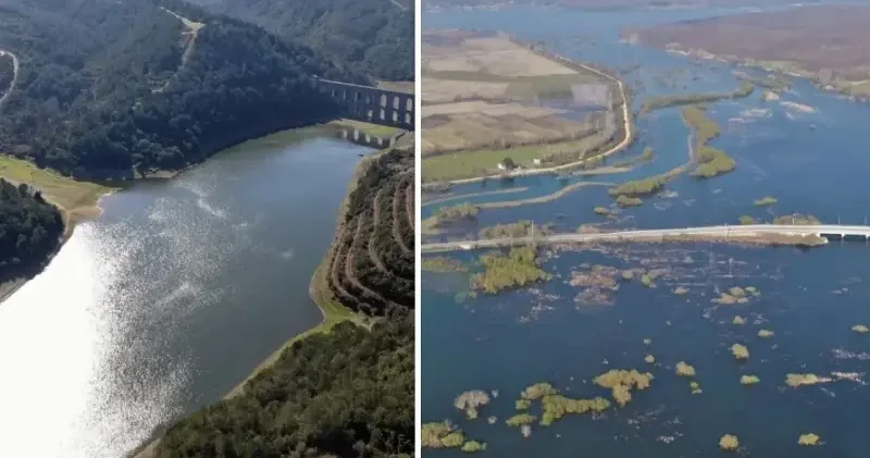 İstanbul da günlerdir aralıksız yağan yağmur meyvesini verdi: Elmalı Barajı yüzde 100 doldu Istrancalar Barajı yüzde 99 u aştı İstanbul Haberleri