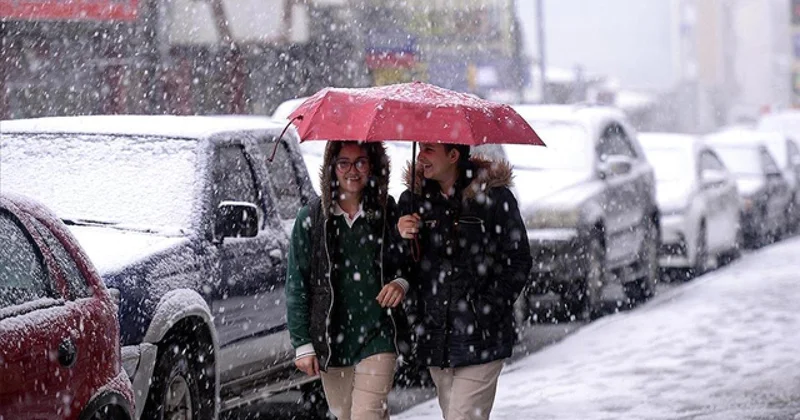 14 il için karla karışık yağmur ve kar uyarısı