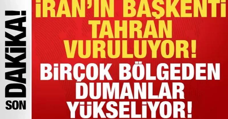 Son dakika: İran ın başkenti Tahran vuruluyor! Birçok bölgeden dumanlar yükseliyor...