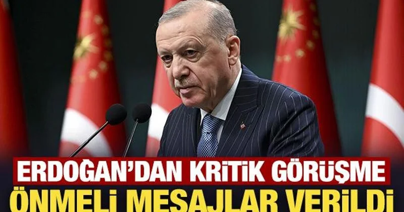 Son Dakika: Erdoğan dan Neçirvan Barzani ile kritik görüşme