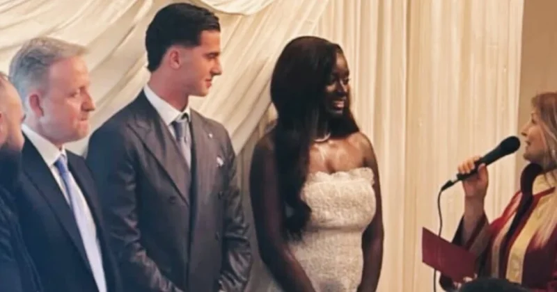 Milli futbolcu Bertuğ Yıldırım evlendi! Düğündeki sürpriz isim dikkat çekti Sözcü Gazetesi