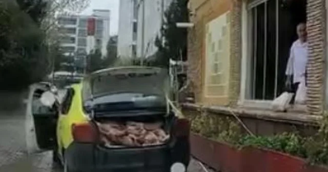 Taksinin bagajında et sevkiyatı yapan işletmeye ceza Samsun Haberleri