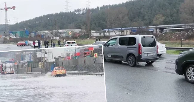 İstanbul da yağışın etkisiyle toprak kaymaları yaşandı
