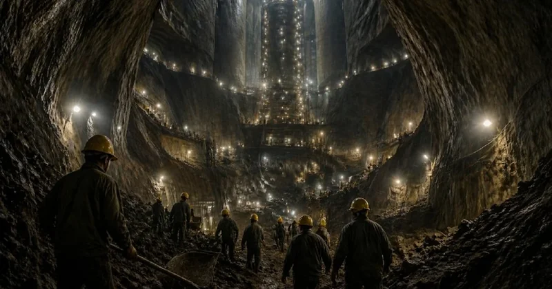 17 yıl boyunca 60 bin işçi dağın altını gizlice kazdı: Dev tesis yine de hiç faaliyete geçemedi Sözcü Gazetesi