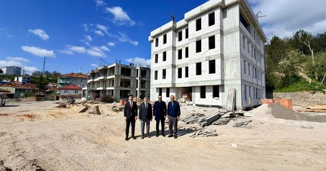 Havza Kaymakamı Ayvat, Kur an kursu ve müftülük binası inşaatlarını inceledi Samsun Haberleri