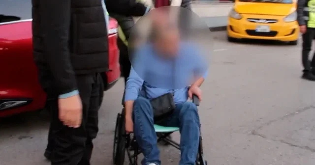 Samsun da engelli sürücü korsan taksicilik yaparken yakalandı VİDEO İZLE