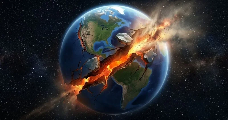 Dünya nın kabuğu parça parça çatlıyor: 75 kilometrelik yarık tespit edildi