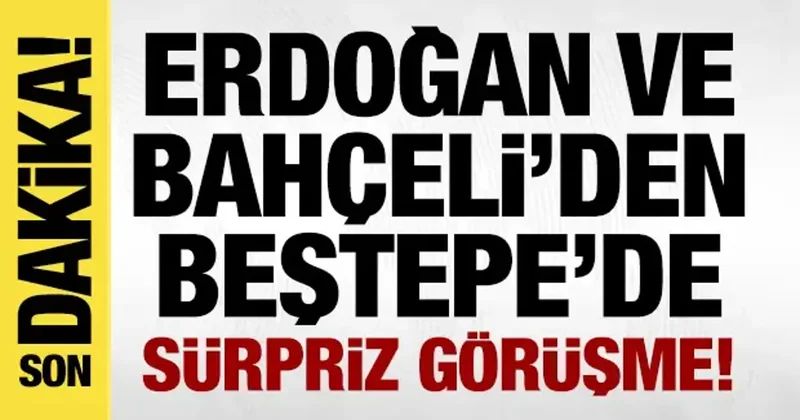 Erdoğan ve Bahçeli den sürpriz görüşme: Saati belli oldu!