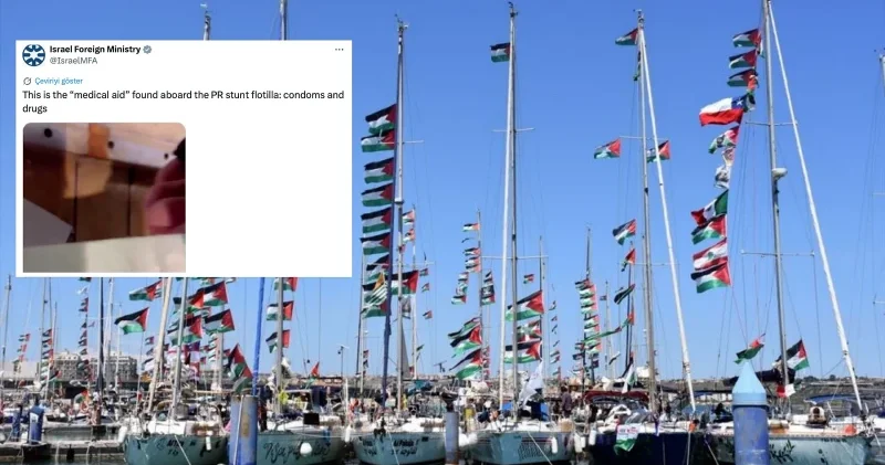 İsrailli hesaplar Sumud Filosu na kondom filosu diyerek karalama kampanyası başlattı Dünya Haberleri