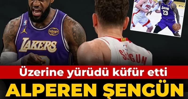 Alperen Şengün LeBron James i çıldırttı: Üzerine yürüdü küfür etti