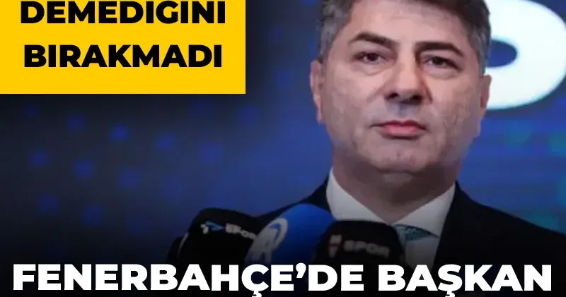 Fenerbahçe de başkan adaylığını açıkladı: Rakibine demediğini bırakmadı