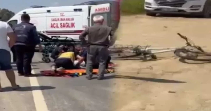 Feci kazada bisikletli can verdi!