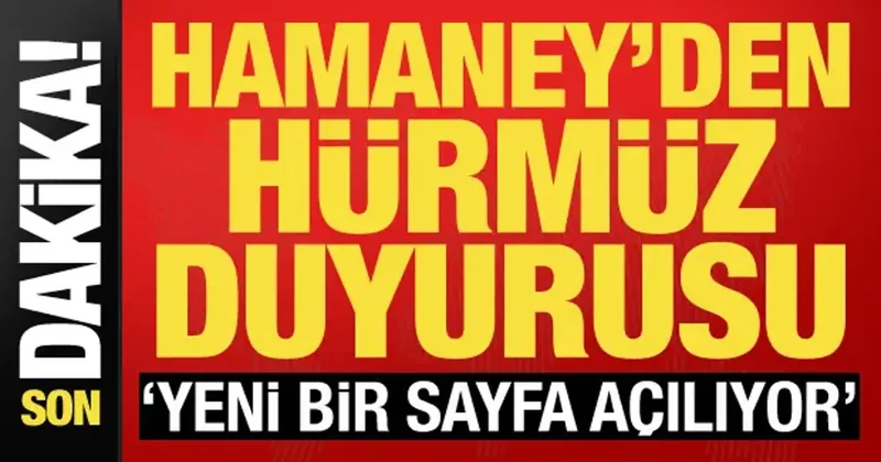 Hamaney: Hürmüz de yeni bir sayfa açılmak üzere
