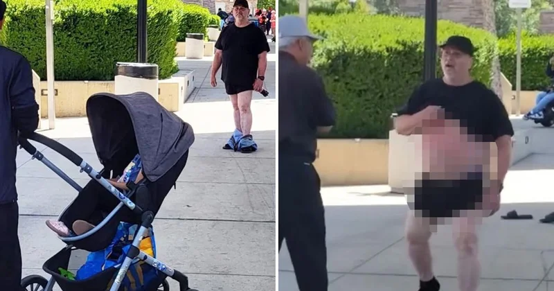ABD de skandal görüntü! Çocuğa cinsel organını gösterdi, ortalık karıştı