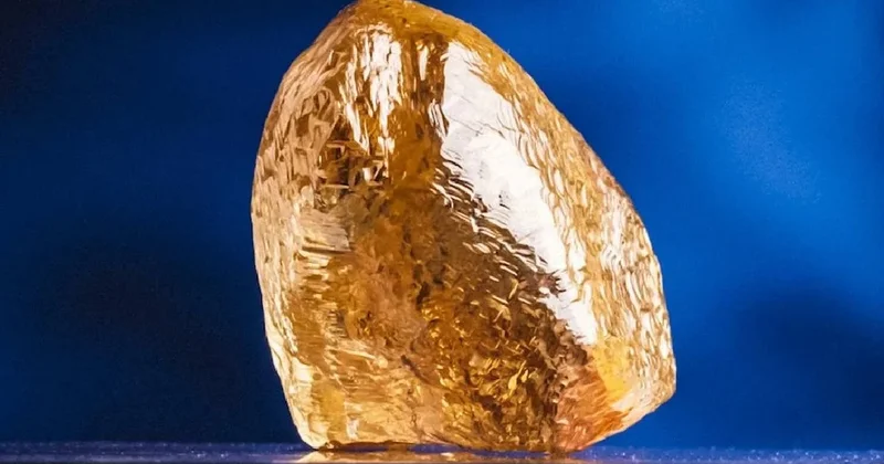 Kapanan maden ocağında devasa sarı elmas bulundu: Bir ilk Sözcü Gazetesi