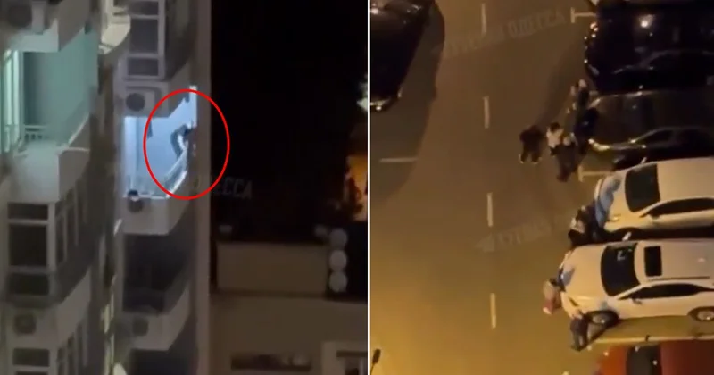 Yasak aşk baskını! 20 katlı apartmanın balkonundan kaçmaya çalıştı