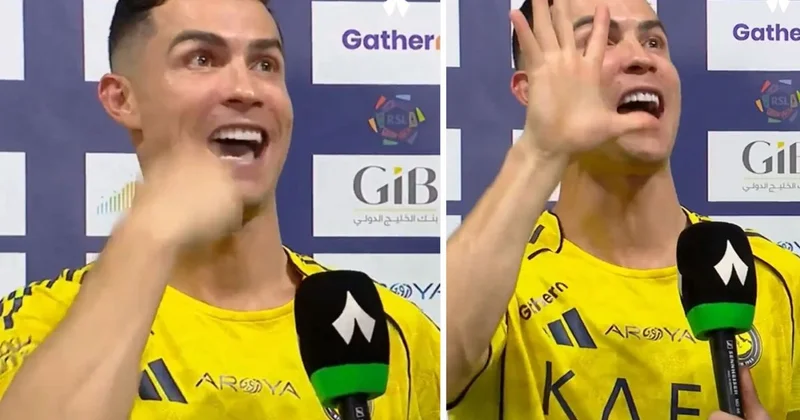 Ronaldo dan geceye damga vuran el hareketi