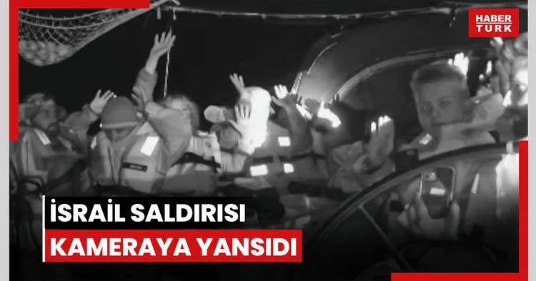 İsrail saldırısı kameraya yansıdı