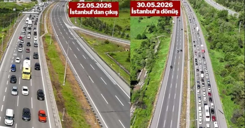 Dönüş çilesi başladı: Kilometrelerce trafik oluştu Sözcü Gazetesi