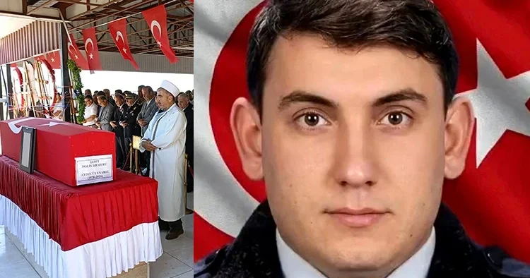 Şehit polis memuru son yolculuğuna uğurlandı