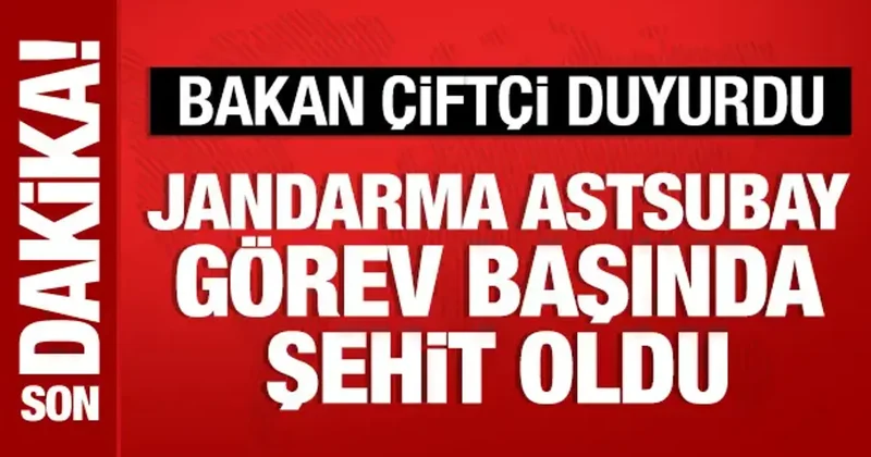 Jandarma Astsubay Üstçavuş Yusuf Ergün görevi başında şehit oldu