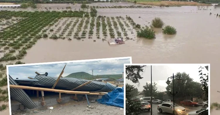 Meteoroloji uyarmıştı: Sağanak sonrası felaketi yaşadılar! Yurdun farklı noktalarından şok görüntüler