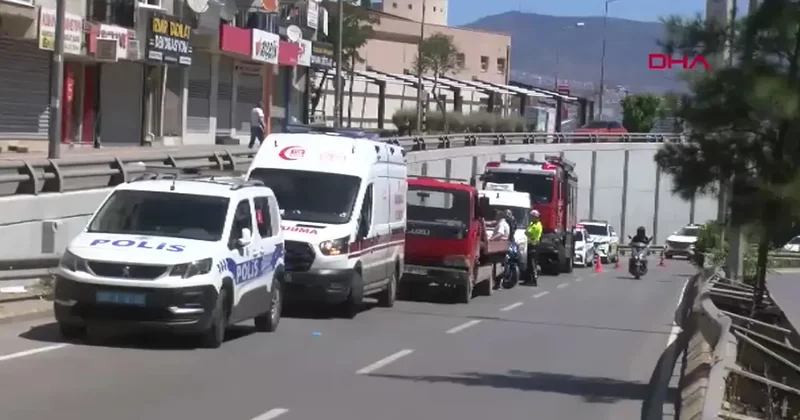 İzmir de acı olay! Bariyerlere çarpan motosikletin sürücüsü öldü