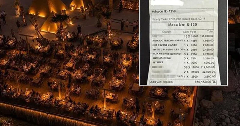 870 bin TL’lik hesap olay oldu, işletme sessizliğini bozdu