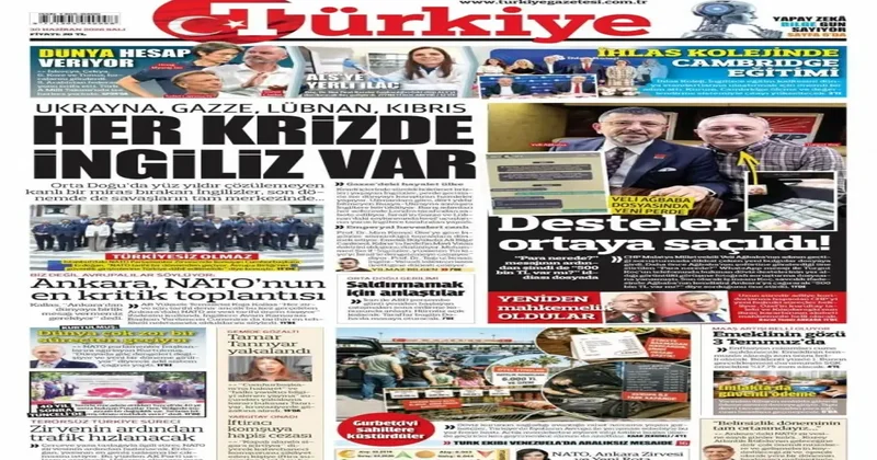 30 Haziran Salı 2026 Gazete manşetleri
