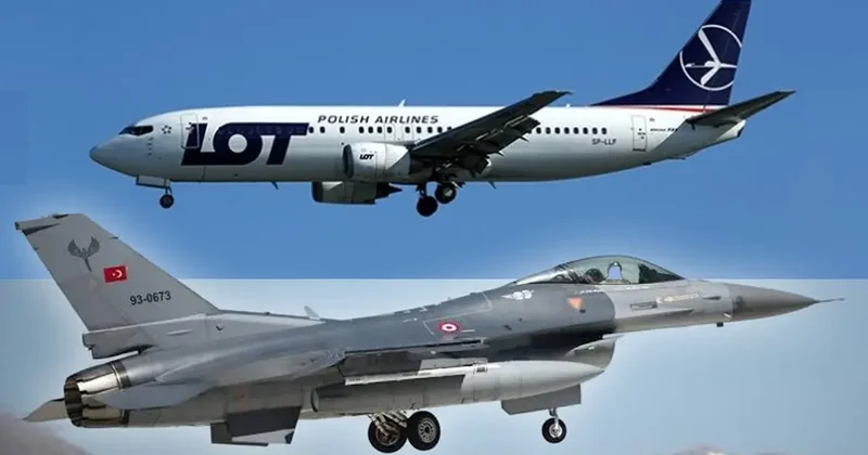 Polonya dan İsrail e giden yolcu uçağı uçak kaçırılma alarmı verdi! Türk F 16 ları refakat etti