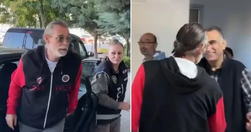 Gözaltına alınan Erdal Beşikçioğlu ndan ilk görüntü! Sakin tavırları dikkat çekti