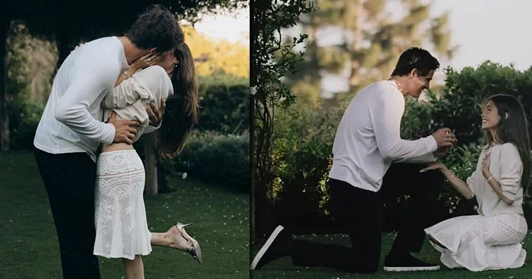 Romantik evlilik teklifi herkesin dilinde… ‘Sizi nişanlımla tanıştırayım’