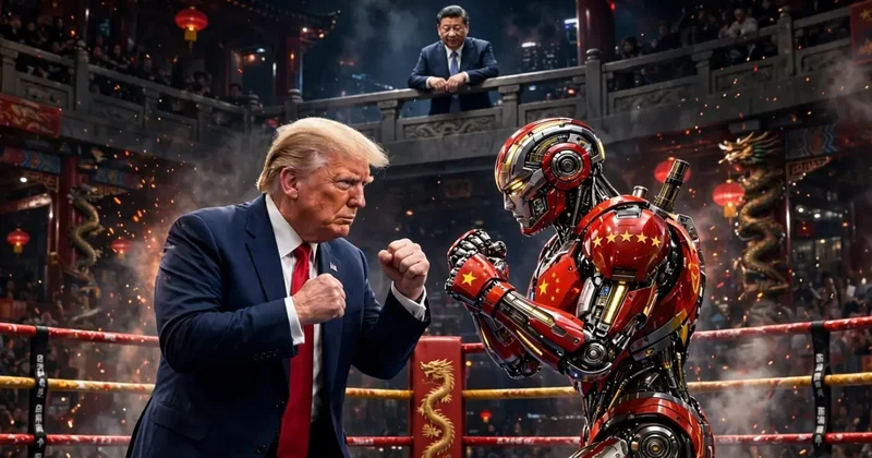 ABD den dev kilit: Trump Çin in robot ordusuna savaş açtı! Resmen başladı...