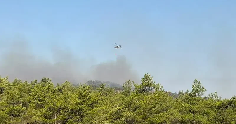 Fethiye deki orman yangınının enerjisi düşürüldü