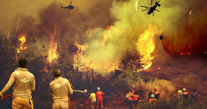 4 noktada alevlerle mücadele sürüyor