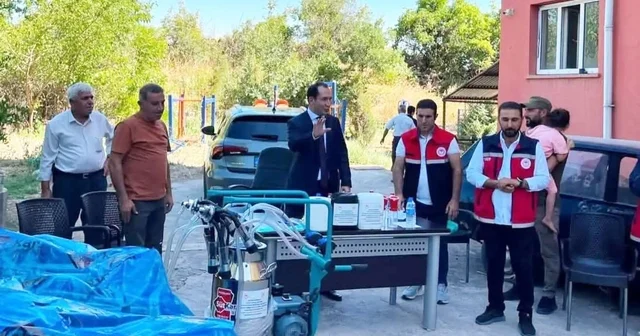 Gerger de üreticilere yüzde 50 hibeli süt sağım makinesi desteği Adıyaman Haberleri Habertürk Yerel Haberler