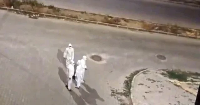 Elbistan da gece görülen beyaz koruyucu tulum giyen şahıslar merak uyandırdı Kahramanmaraş Haberleri Habertürk Yerel Haberler