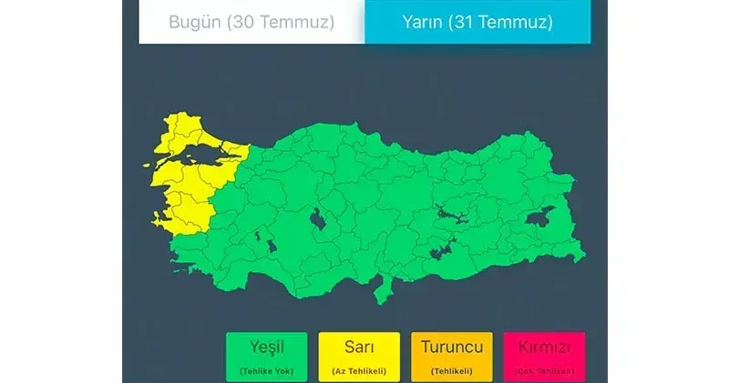 İçişleri Bakanlığı ndan ‘kuvvetli rüzgar ve fırtına’ uyarısı