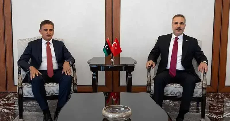 Bakan Fidan, Libya Genelkurmay Başkan Vekili Salahattin Nemruş u kabul etti