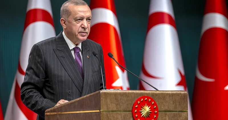 Cumhurbaşkanı Erdoğan, KKTC Cumhurbaşkanı Erhürman ve KKTC Başbakanı Üstel ile görüştü