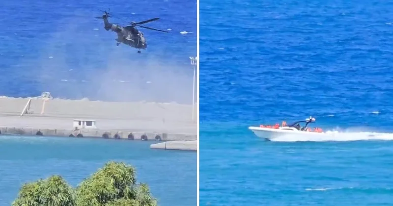 Girne açıklarında batan gemide kurtarma çalışmaları sürüyor: Zamanla yarış kamerada