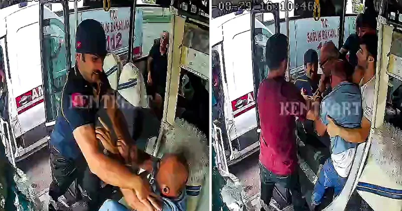 Ambulans şoförü otobüse daldı, şoföre saldırdı: Yolcular zor ayırdı Sözcü Gazetesi