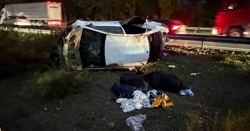 Anadolu Otoyolu nda feci kaza: 1 ölü, 4 yaralı