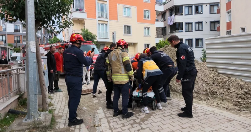 Rögar kapağı açıldı, yaşlı kadın düştü! Son dakika haberleri