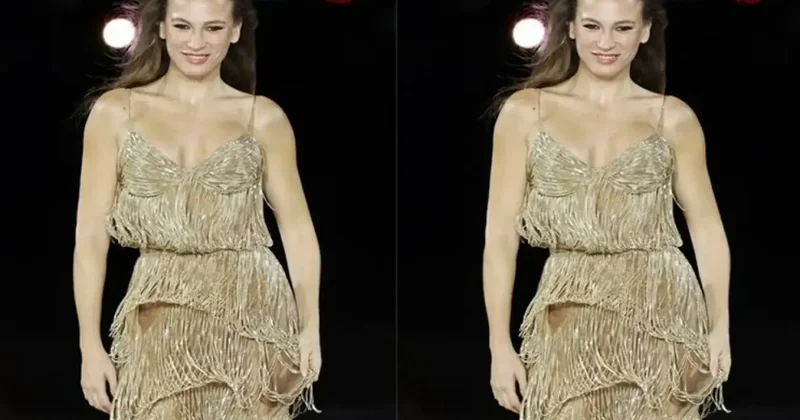 Moda Haftası nda geceye damga vurdu! Serenay Sarıkaya nın elbisesinin fiyatı dudak uçuklattı