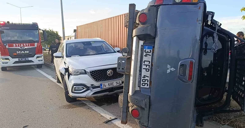 Tekirdağ da kaçırdığı iddia edilen otomobil yayaya çarptı, 3 kişi yaralandı